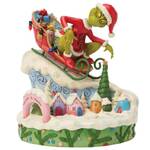 Dr Seuss The Grinch by Jim Shore - Grinch on Small Sled