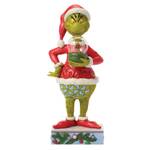Dr Seuss The Grinch by Jim Shore - Grinch Holding Dome with Max