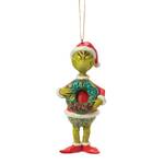Dr Seuss The Grinch by Jim Shore - Grinch Wreath Dated 2026 Hanging Ornament
