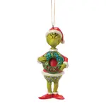 Dr Seuss The Grinch by Jim Shore - Grinch Wreath Dated 2026 Hanging Ornament