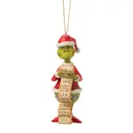 Dr Seuss The Grinch by Jim Shore - Grinch with List Hanging Ornament