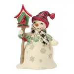 Jim Shore Heartwood Creek Highland Glen - Snowman with Birdhouse