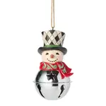Jim Shore Heartwood Creek Highland Glen - Snowman Hanging Ornament
