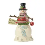 Jim Shore Heartwood Creek - Snowman & Hanging Sign