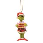 Dr Seuss The Grinch by Jim Shore - Feelin' Grinchy PVC Hanging Ornament