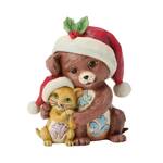 Jim Shore Heartwood Creek - Hugging Dog and Cat Mini Figurine