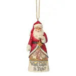 Jim Shore Heartwood Creek Song Series - Santa What Child Is This Hanging Ornament