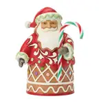 Jim Shore Heartwood Creek Gingerbread Christmas - Santa with Candy Pint Sized Figurine