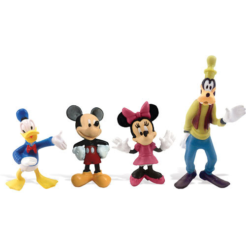 Disney Figurines Set - Donald, Mickey, Minnie, Goofy