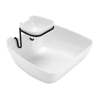 Classica - White Double Layer Chip & Dip Bowl