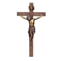 Joseph's Studio - Antiqued Gold Crucifix 33cm