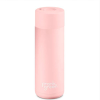 Frank Green Reusable Bottle - Ceramic 595ml Blushed Push Button