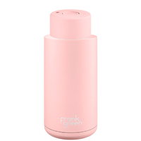 Frank Green Reusable Bottle - Ceramic 1L Blushed Push Button