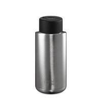 Frank Green Reusable Bottle - Ceramic 1L Brushed Steel Push Button Lid