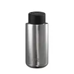 Frank Green Reusable Bottle - Ceramic 1L Brushed Steel Push Button Lid