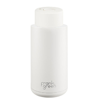 Frank Green Reusable Bottle - Ceramic 1L Cloud Push Button