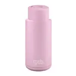 Frank Green Reusable Bottle - Ceramic 1L Lilac Haze Push Button