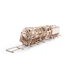 Ugears Wooden Model - Steam Locomotive with Tender