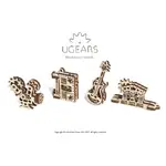 Ugears U-Fidget Wooden Model - Creation (Set of 4)