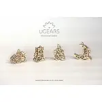 Ugears U-Fidget Wooden Model - Gearsmas (Set of 4)