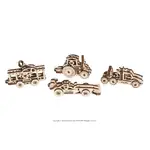 Ugears U-Fidget Wooden Model - Vehicles (Set of 4)