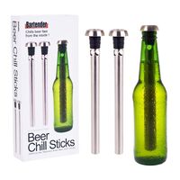 Bartender Stainless Steel Beer Chill Stick - Set of 2