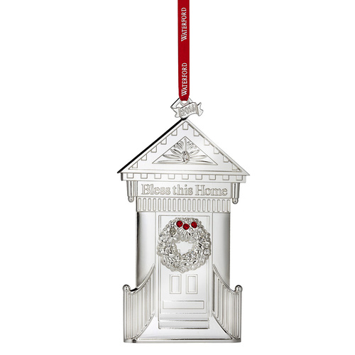 Waterford Crystal Silver 2016 Bless this Home Ornament