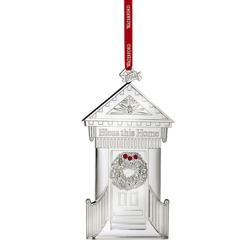 Waterford Crystal Silver 2016 Bless this Home Ornament