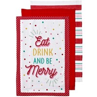 Cheer Kitchen Towel 3 Pack - Red
