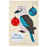 Birds of Christmas Kitchen Towel - Kookaburra