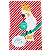 Birds of Christmas Kitchen Towel - Cockatoo
