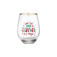 Joyful - Tinsel Glass Tumbler