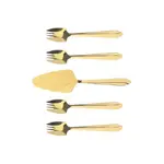 Splayd Cake Server And Splayd Gold Mirror Set of 5