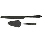 Splayd Cake Knife And Cake Server Black Set