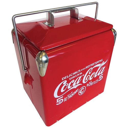 Coca Cola - Metal Cooler Box - Red