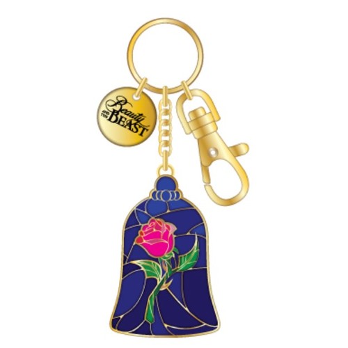Disney by Neon Tuesday - Beauty & the Beast Enchanted Rose Keyring or Bagclip