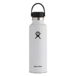 Hydro Flask Standard Mouth Drink Bottle - 621ml White Flex Cap