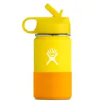 Hydro Flask Wide Mouth Kids Drink Bottle - 354ml Lemon Straw Lid