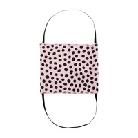 Washable Face Mask - Pink with Spots