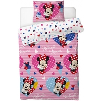 Disney Minnie Mouse Quilt Cover Set - Single - Love Hearts