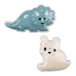 Melii - Luxe Gel Ice Packs Dinosaur Bulldog (Set of 2)