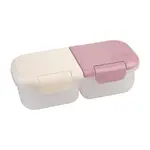 Melii - Luxe 2-Compartment Snack Containers Pink Ivory (Set of 2)