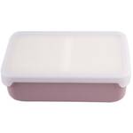 Melii - Luxe Silicone Bento Box with Dividers 700ml Pink Ivory