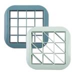Melii - Luxe Bite Size Sandwich Cutters Blue Mint (Set of 2)