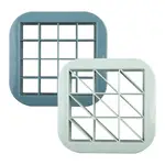 Melii - Luxe Bite Size Sandwich Cutters Blue Mint (Set of 2)