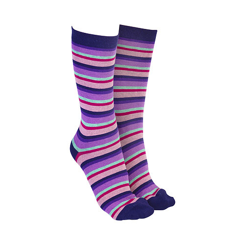 Sock Society - Stripes Purple/Pink
