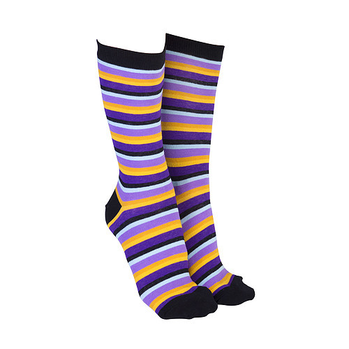 Sock Society - Stripes Purple/Yellow