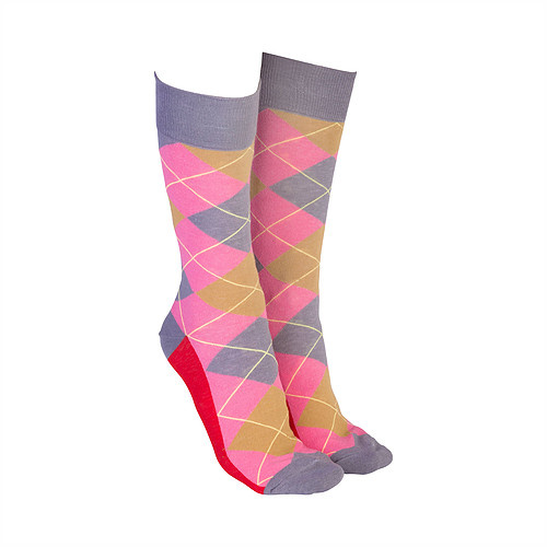 Sock Society - Herringbone Pink