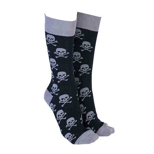 Sock Society - Skulls Grey
