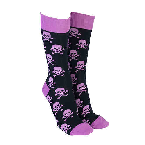 Sock Society - Skulls Purple